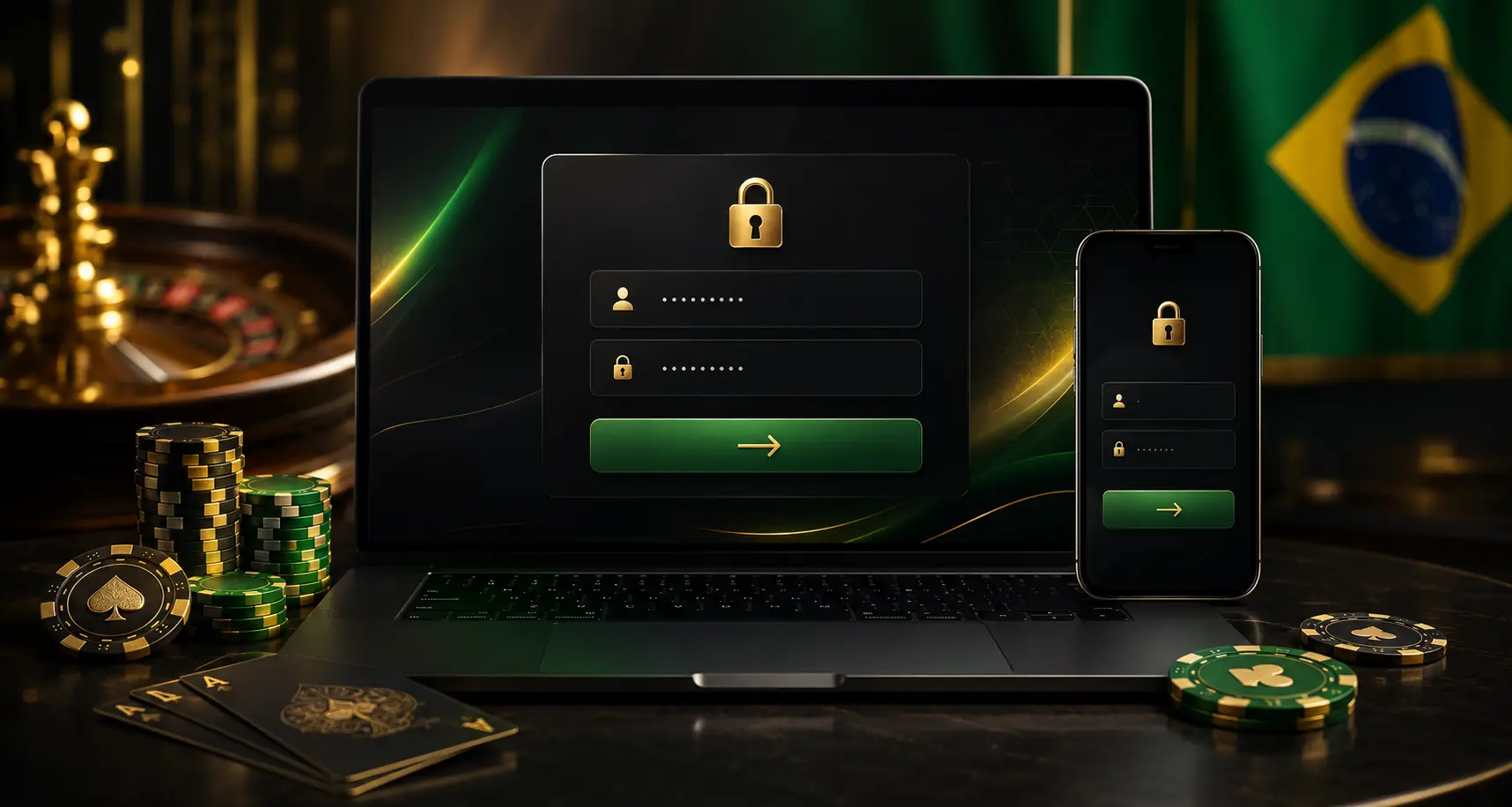 Bet7k login screen on mobile in Brasil