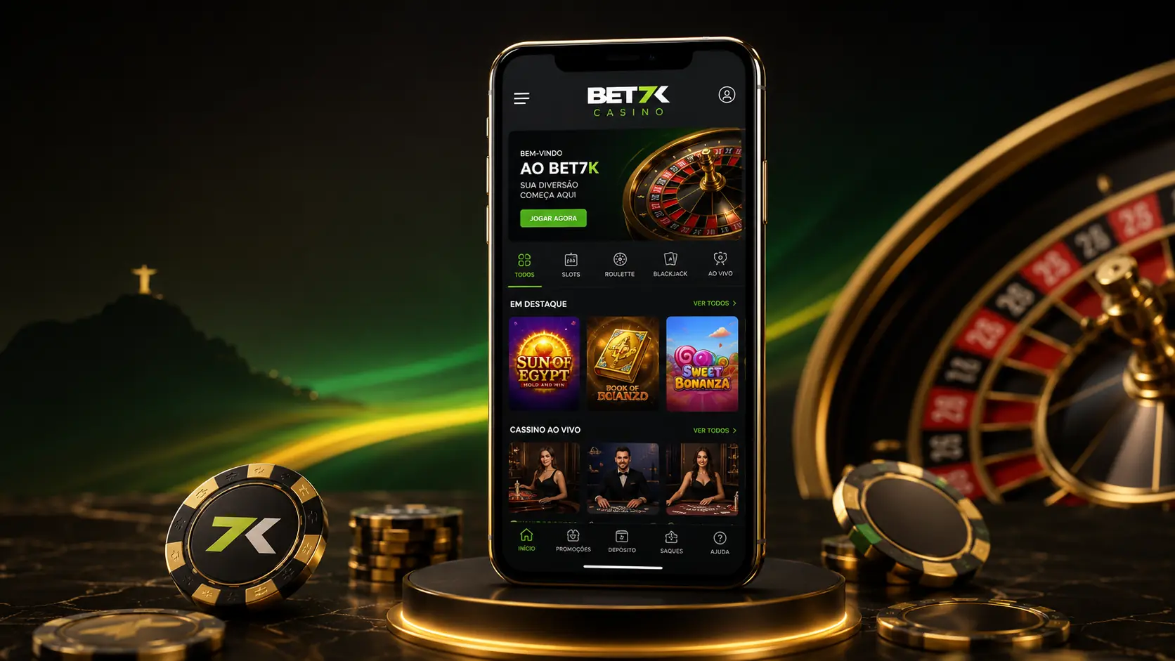 Bet7k app in Brasil on mobile — sports betting and casino
